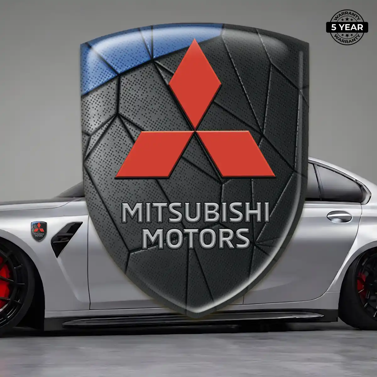 Mitsubishi Polyurethane Domed Sticker Superior Craft