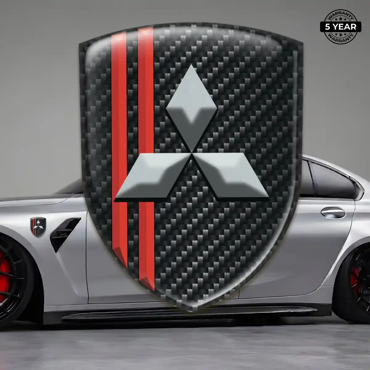 Mitsubishi Resin Badge Sticker Elite Edition