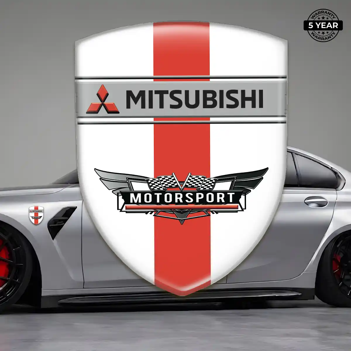 Mitsubishi Resin Badge Sticker Elite Finish