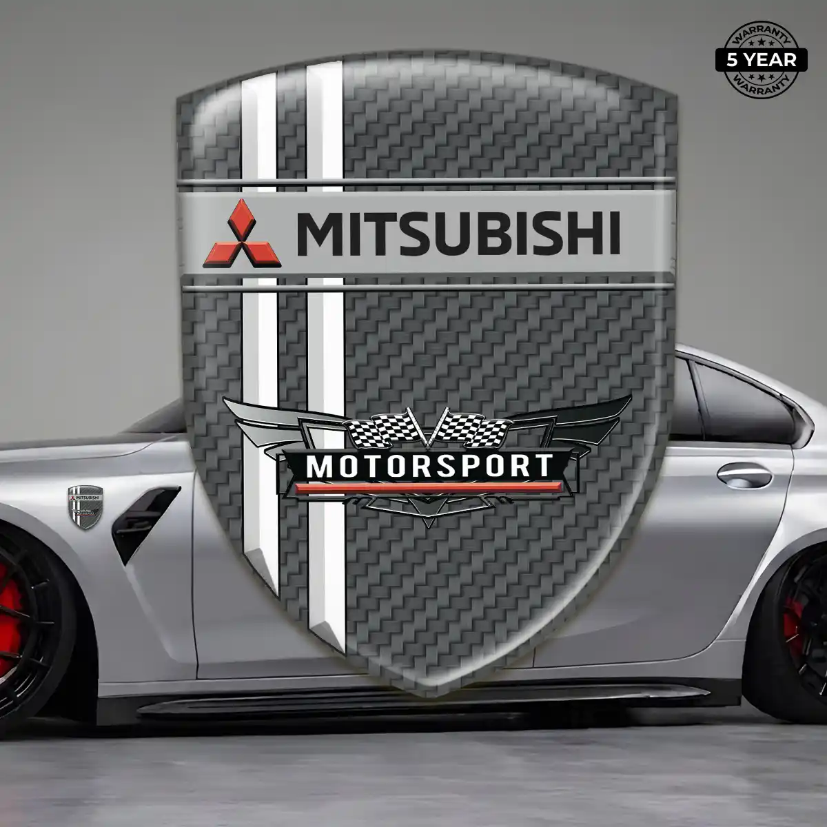 Mitsubishi Resin Badge Sticker Prime Quality