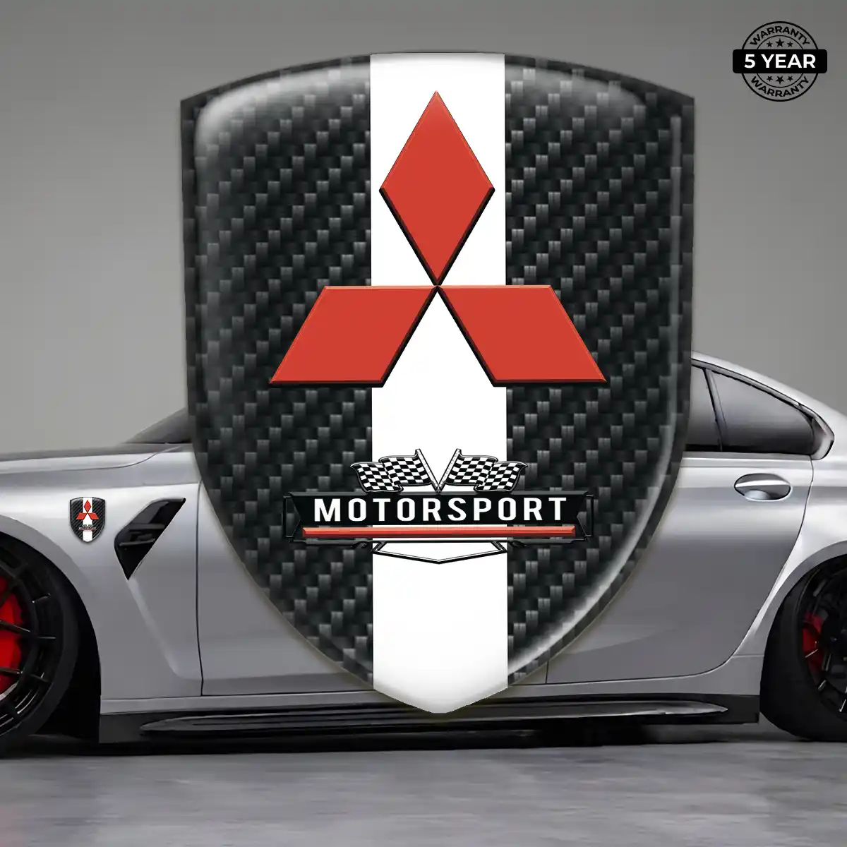 Mitsubishi Resin Badge Sticker Superior Craft