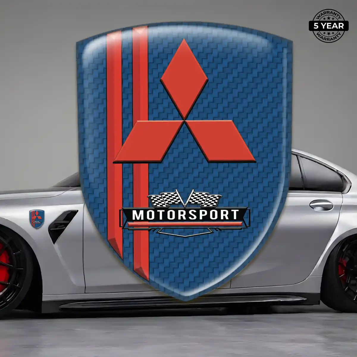 Mitsubishi Resin Domed Sticker Elite Finish