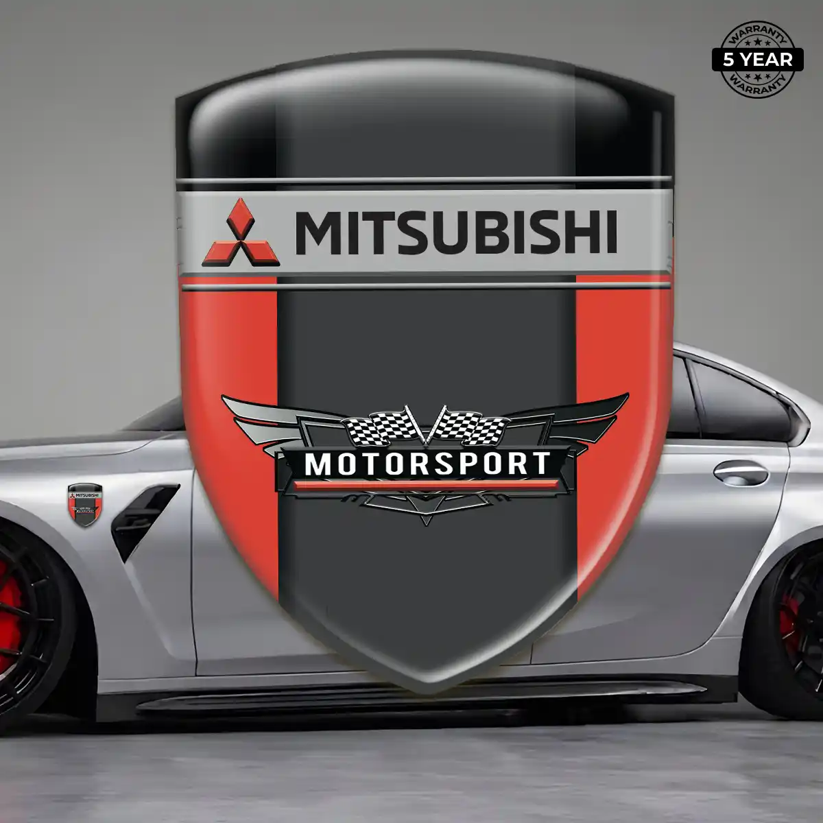 Mitsubishi Resin Domed Sticker Noble Edition