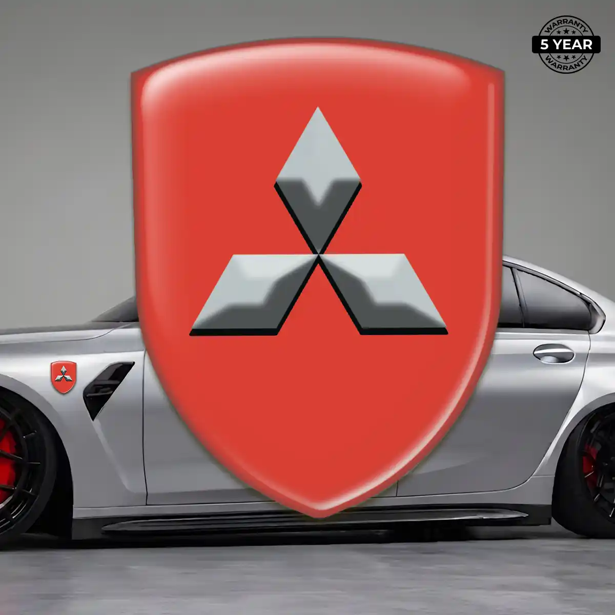 Mitsubishi Resin Domed Sticker Prime Quality