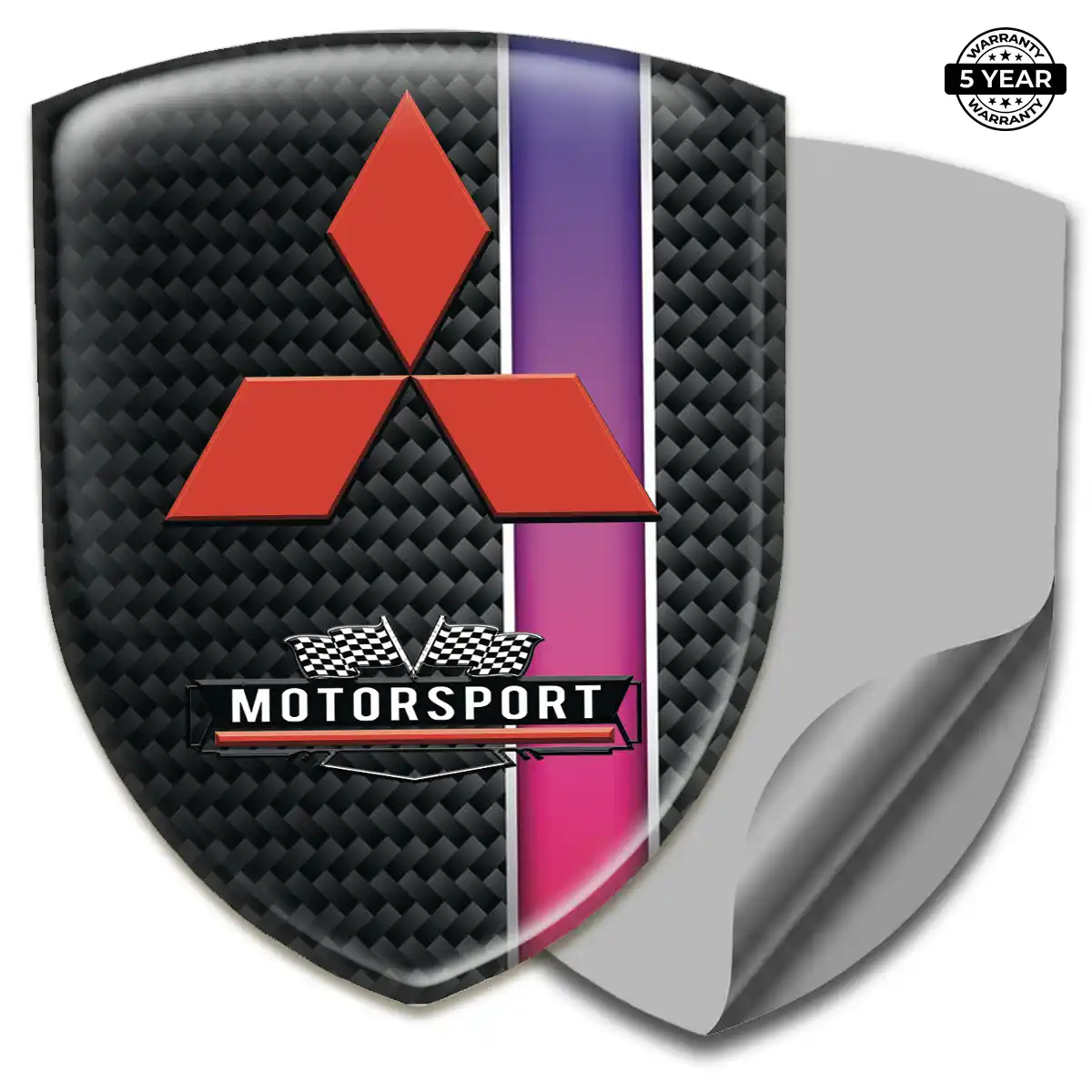 Mitsubishi Resin Emblem Sticker Deluxe Edition