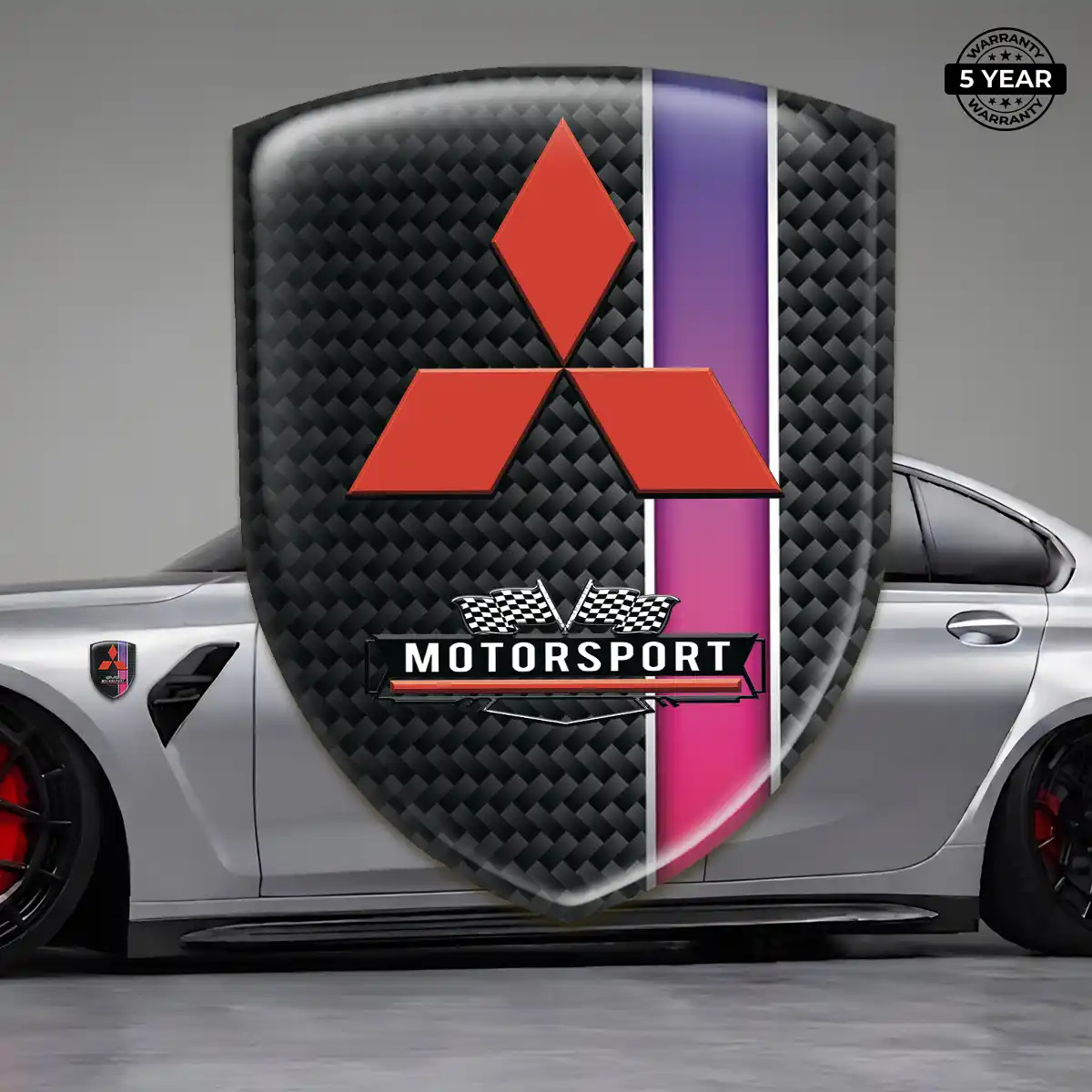 Mitsubishi Resin Emblem Sticker Deluxe Edition