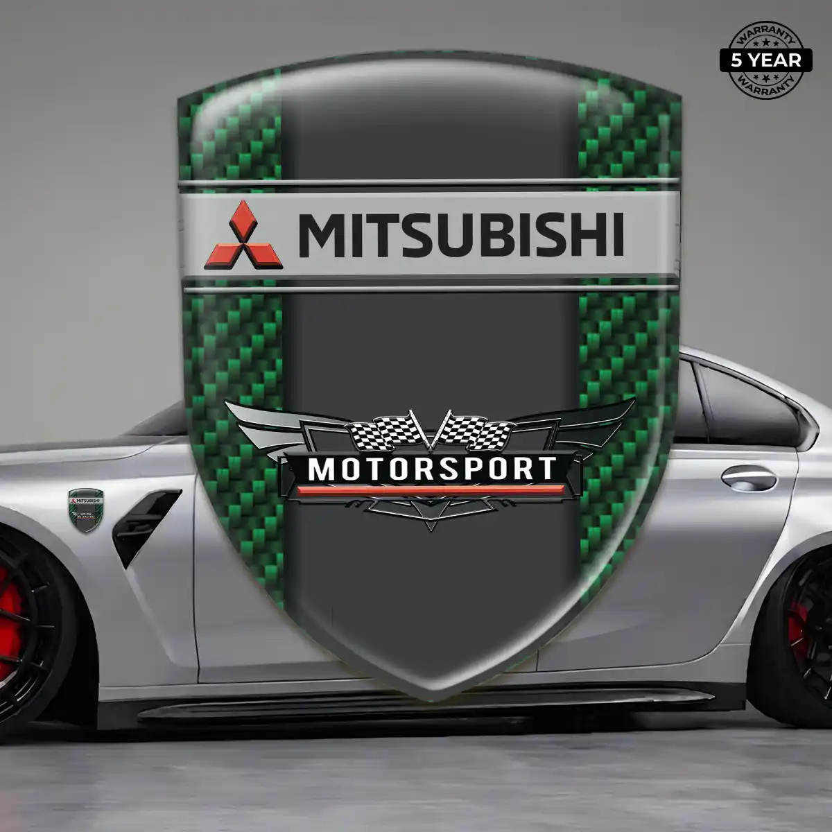 Mitsubishi Resin Emblem Sticker Elite Finish