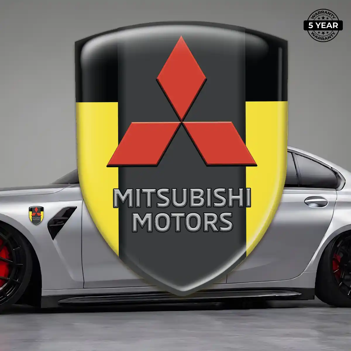 Mitsubishi Resin Emblem Sticker Prestige Line