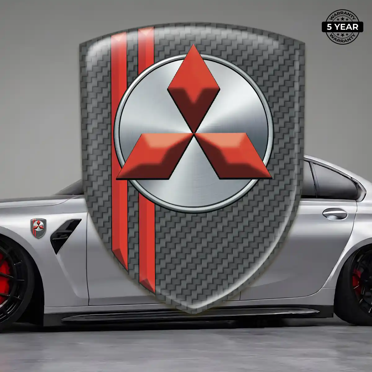Mitsubishi Resin Emblem Sticker Prime Quality
