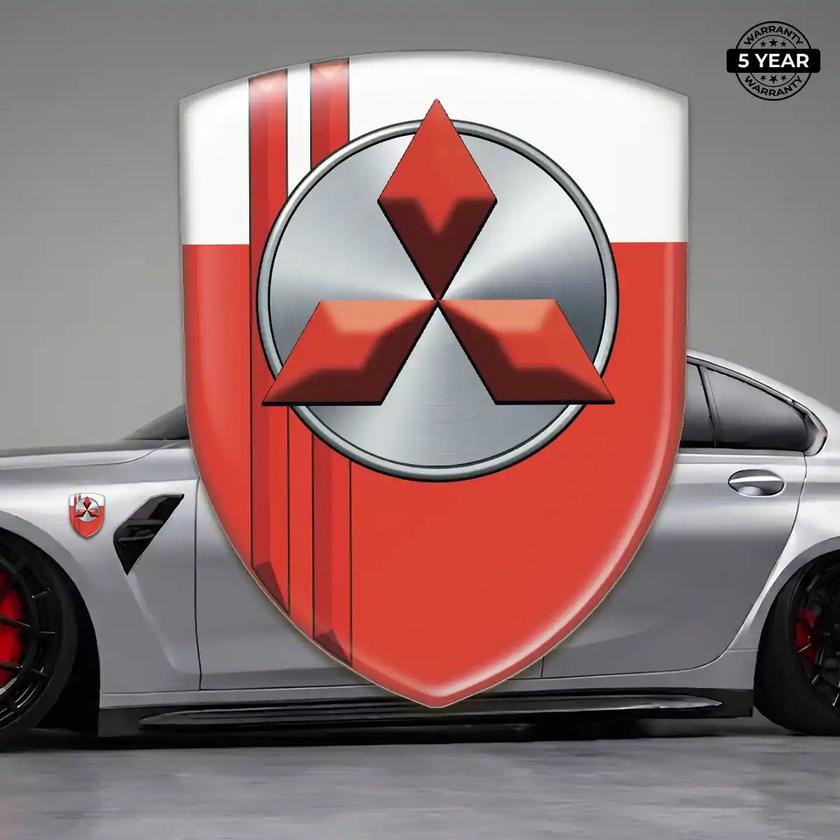 Mitsubishi Resin Emblem Sticker Signature Grade