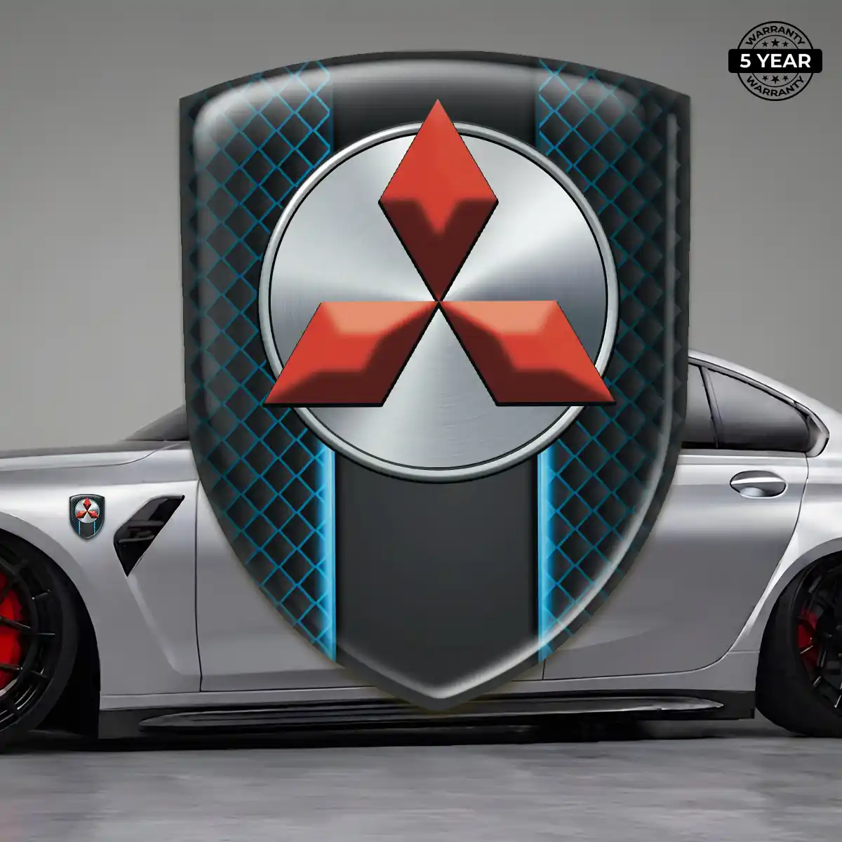 Mitsubishi Self Adhesive Emblem Sticker Elite Finish