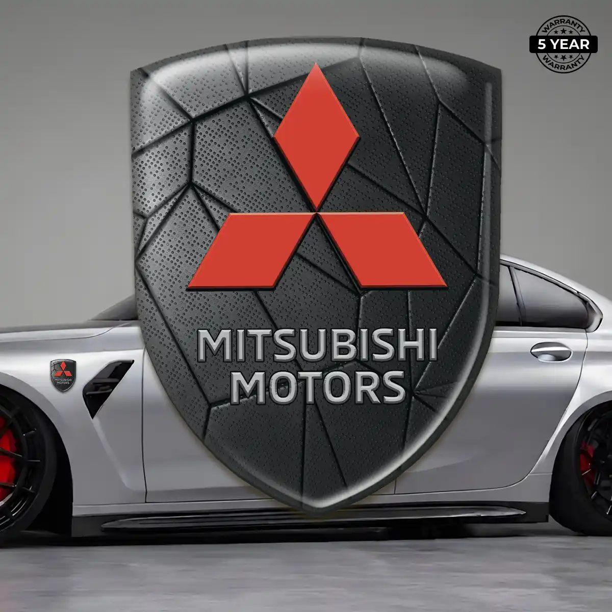 Mitsubishi Self Adhesive Emblem Sticker Refined Design