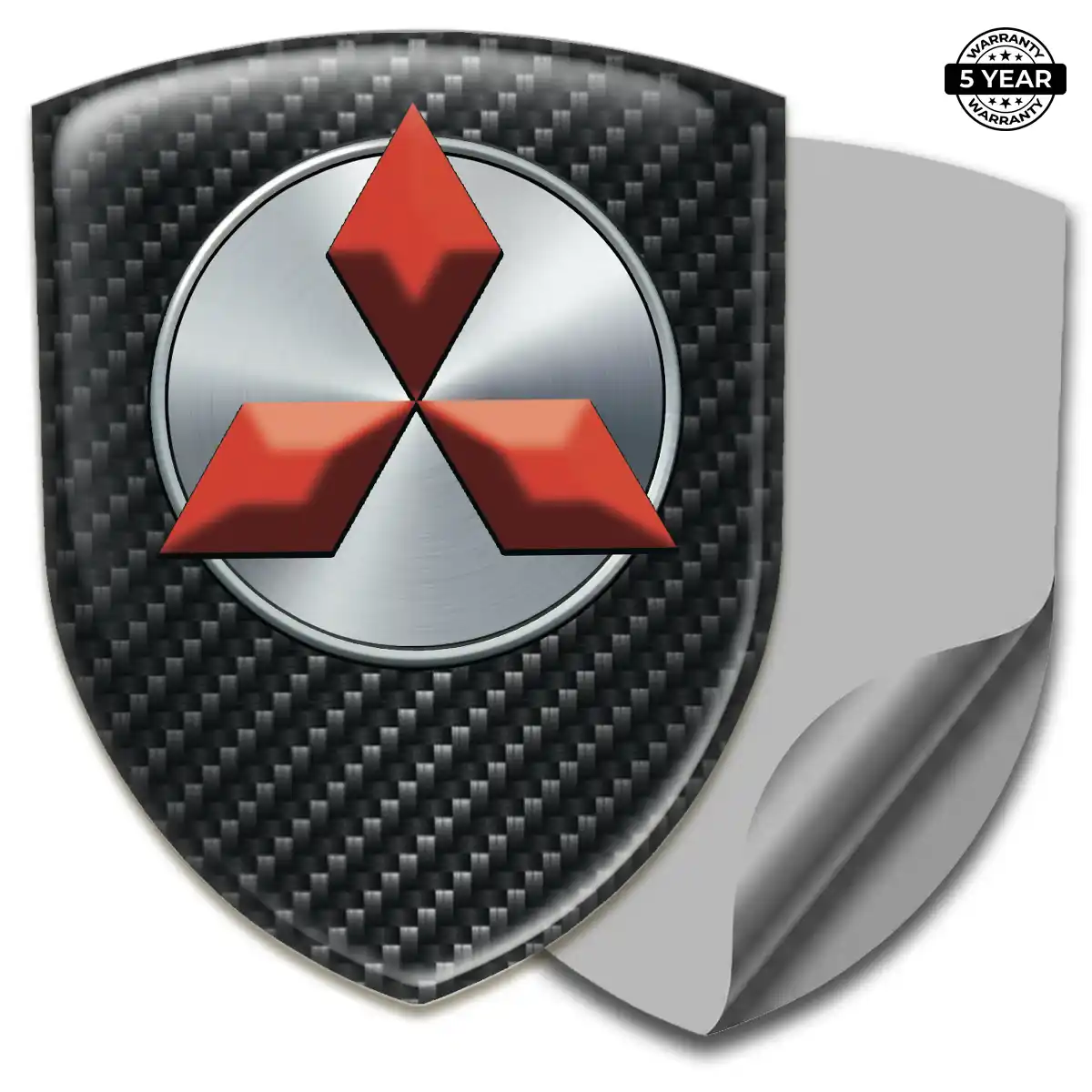 Mitsubishi Self Adhesive Emblem Sticker Sleek Style
