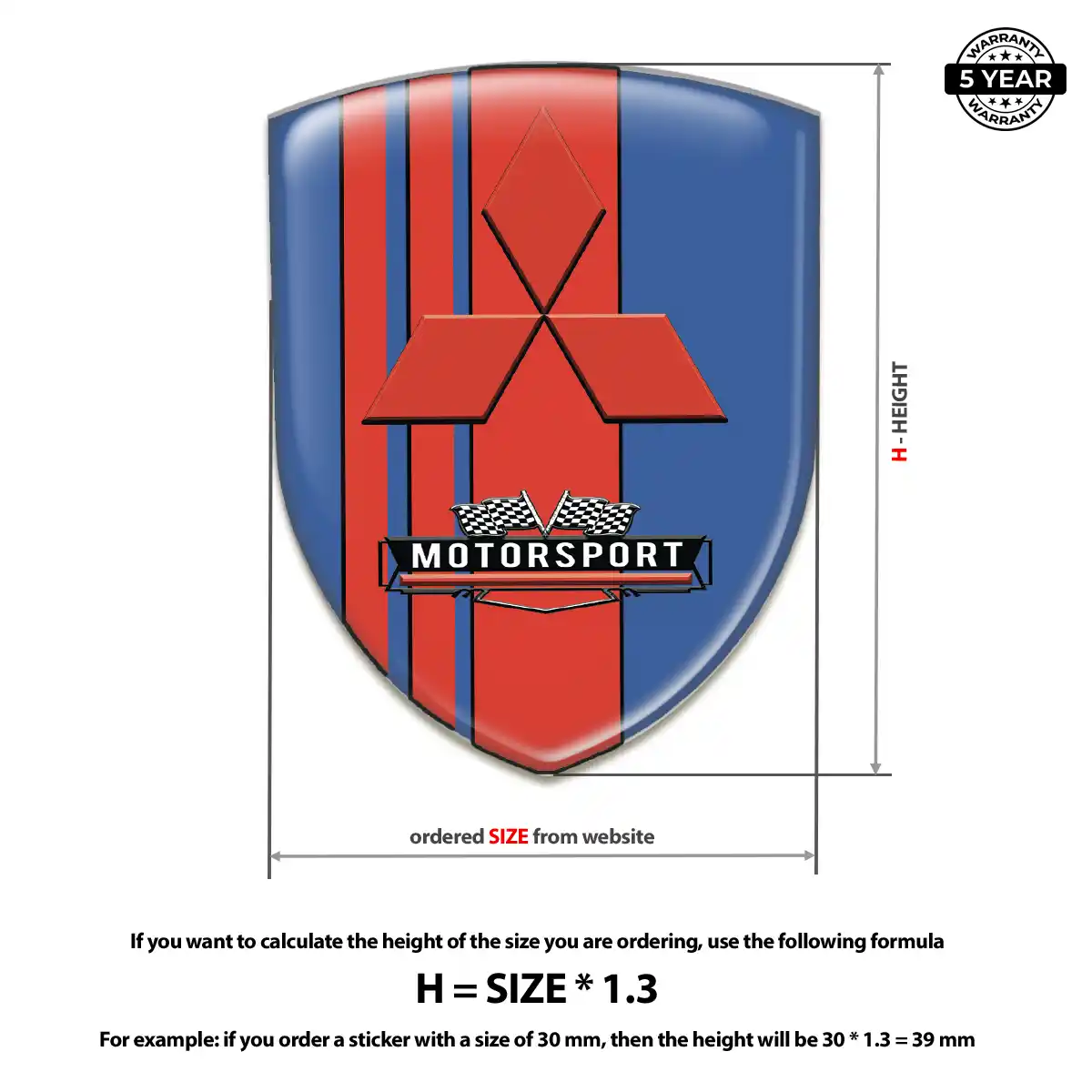 Mitsubishi Silicone Badge Deluxe Edition