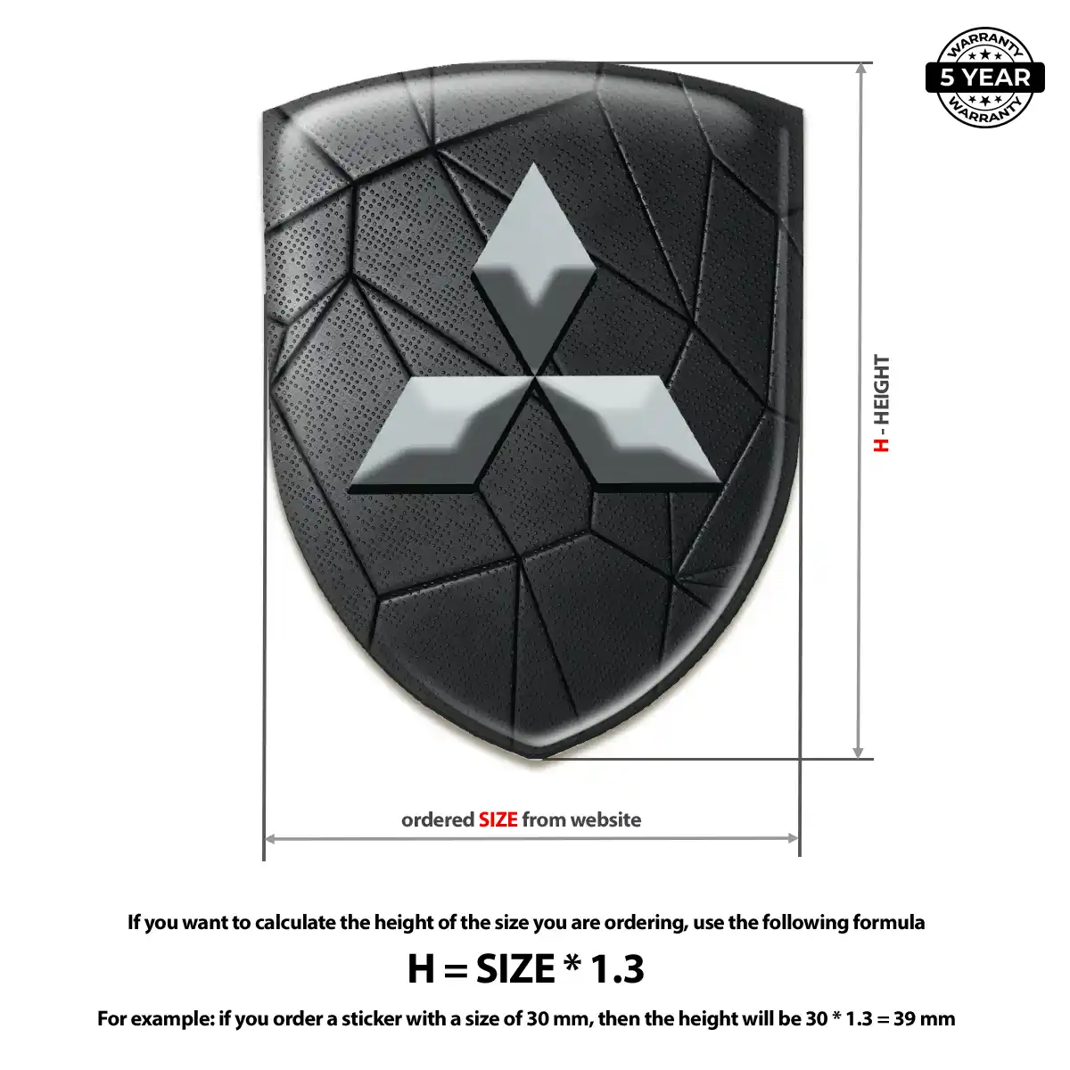 Mitsubishi Silicone Badge Noble Edition