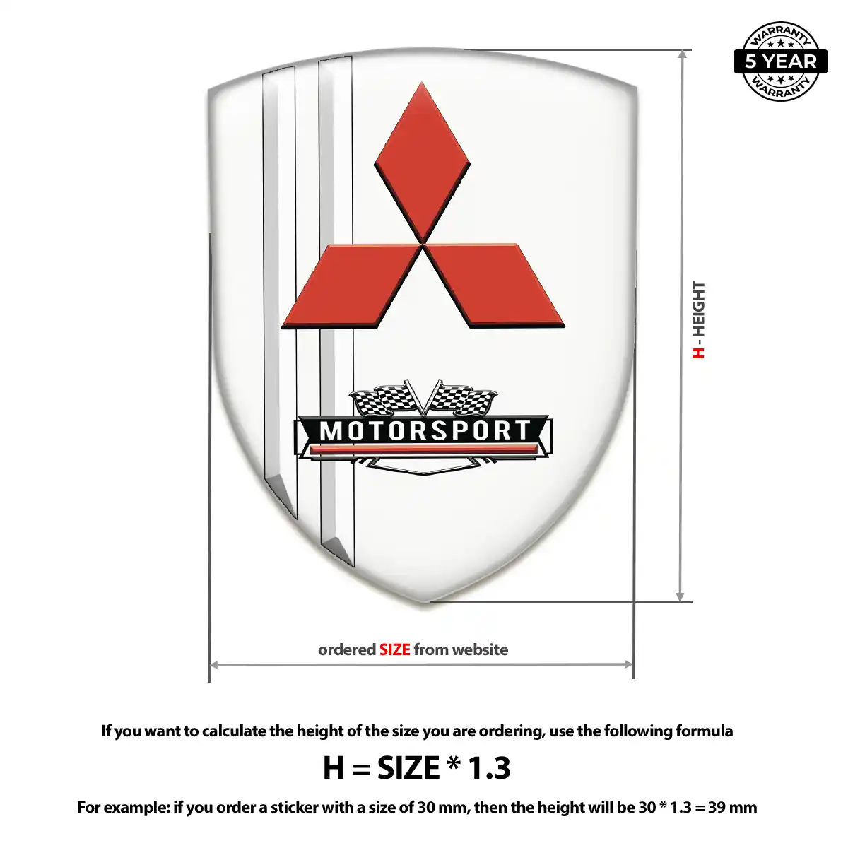 Mitsubishi Silicone Badge Prime Quality