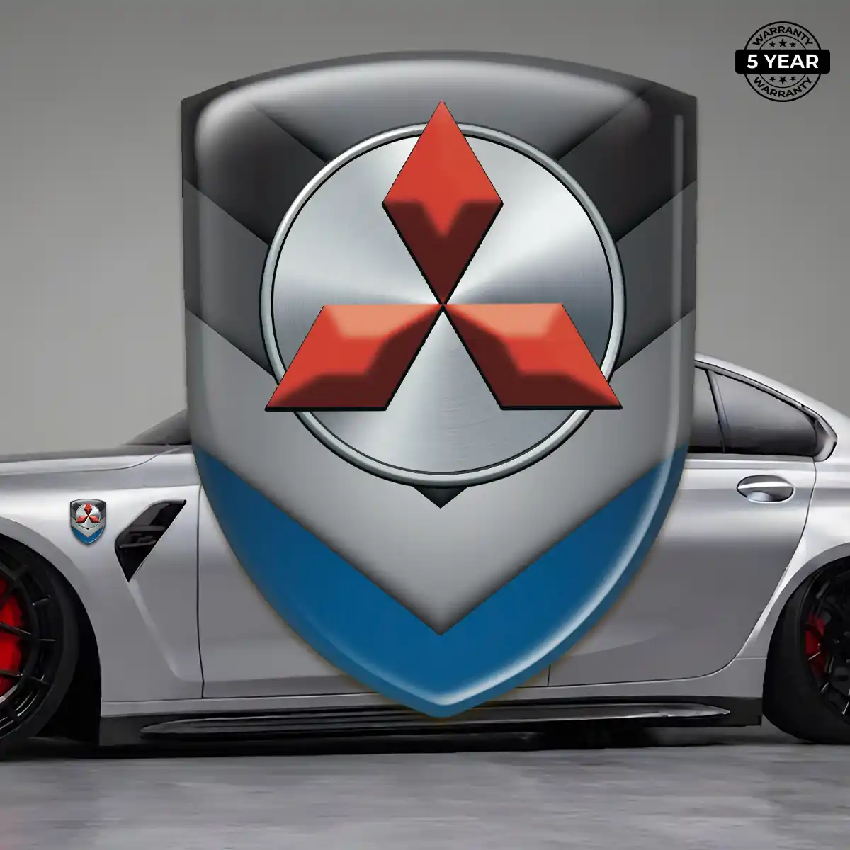Mitsubishi Silicone Badge Refined Design