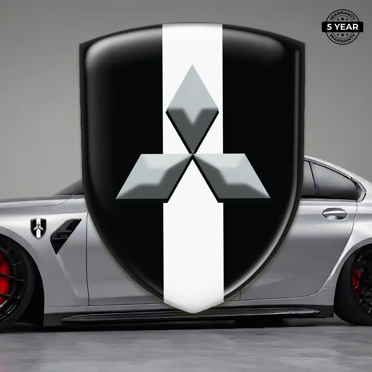 Mitsubishi Silicone Badge Sleek Style