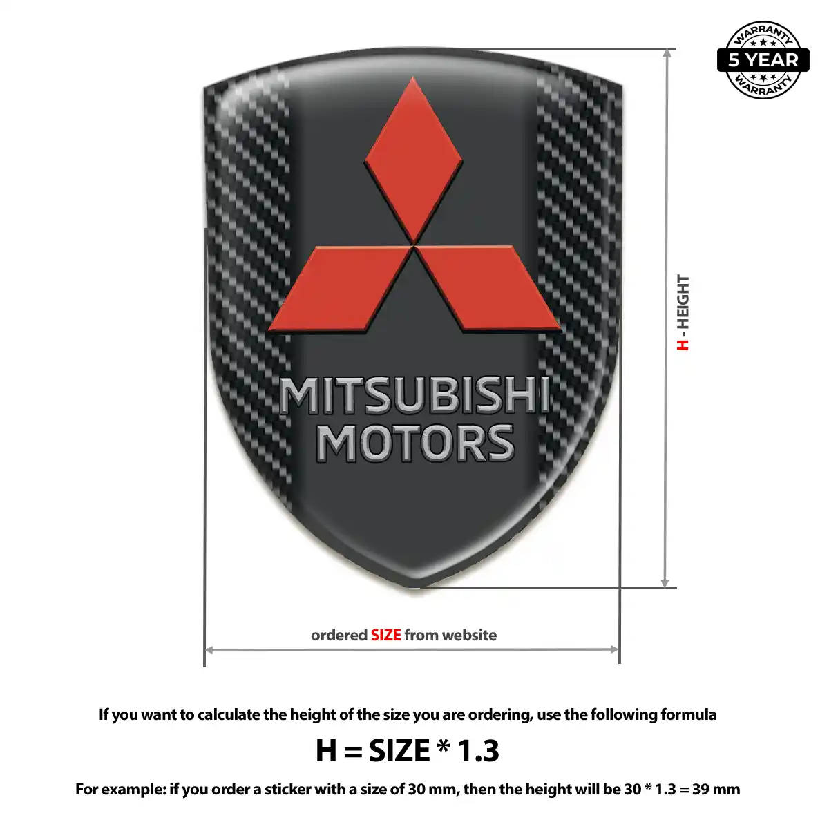 Mitsubishi Silicone Badge Superior Craft