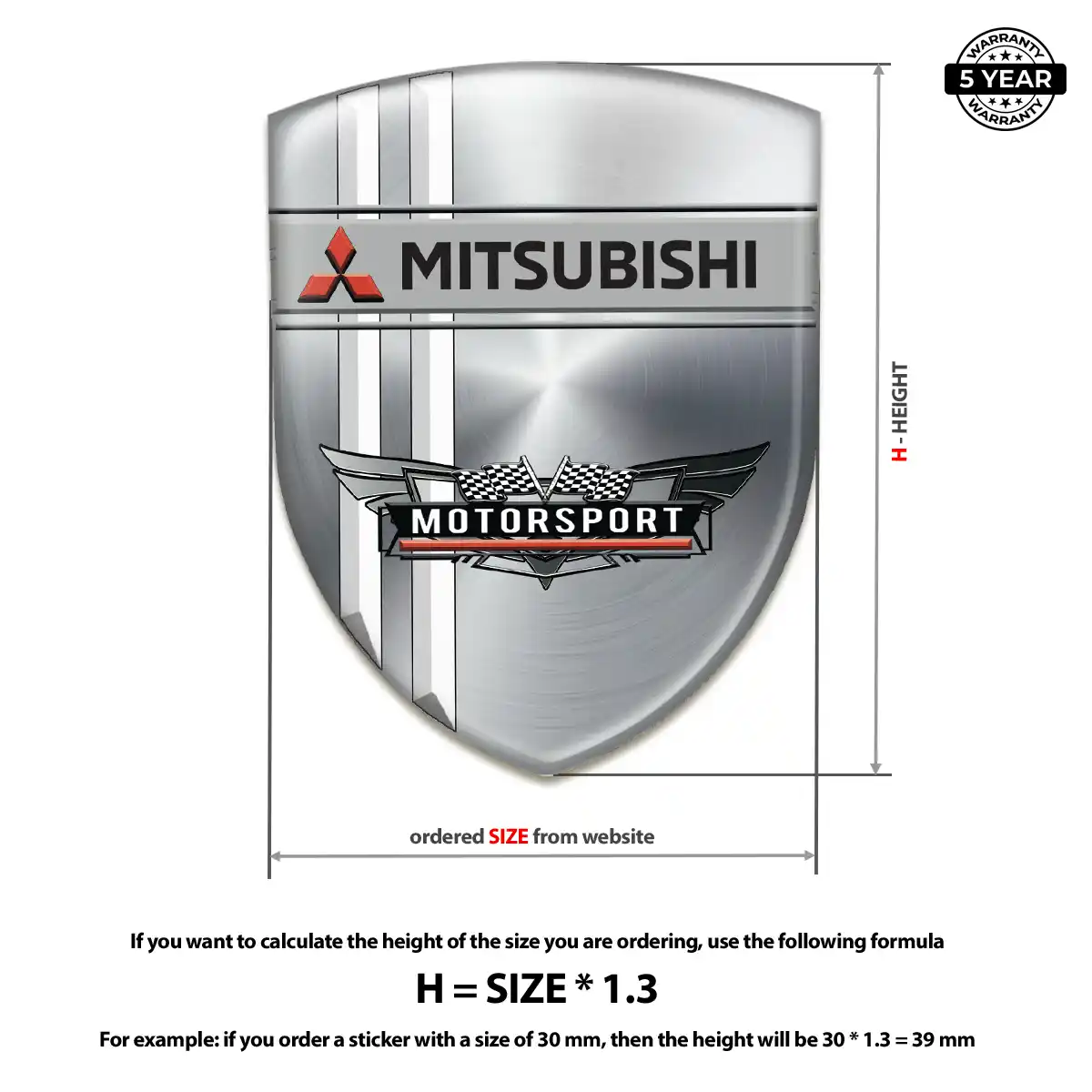 Mitsubishi Silicone Emblem Elite Edition