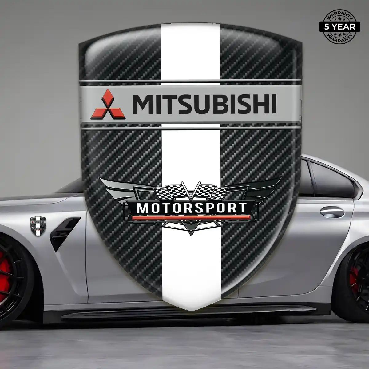 Mitsubishi Silicone Emblem Elite Finish