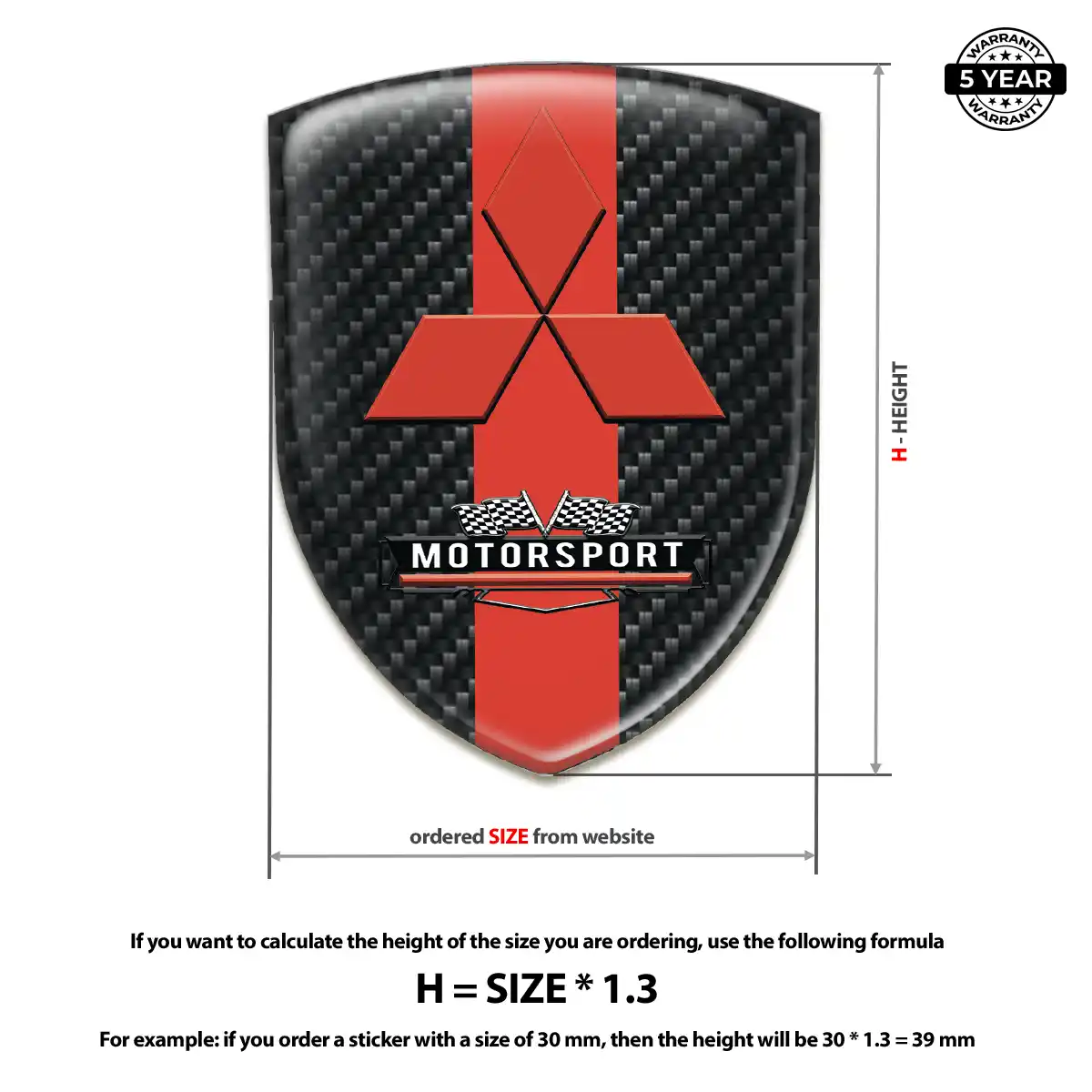 Mitsubishi Silicone Emblem Exclusive Series