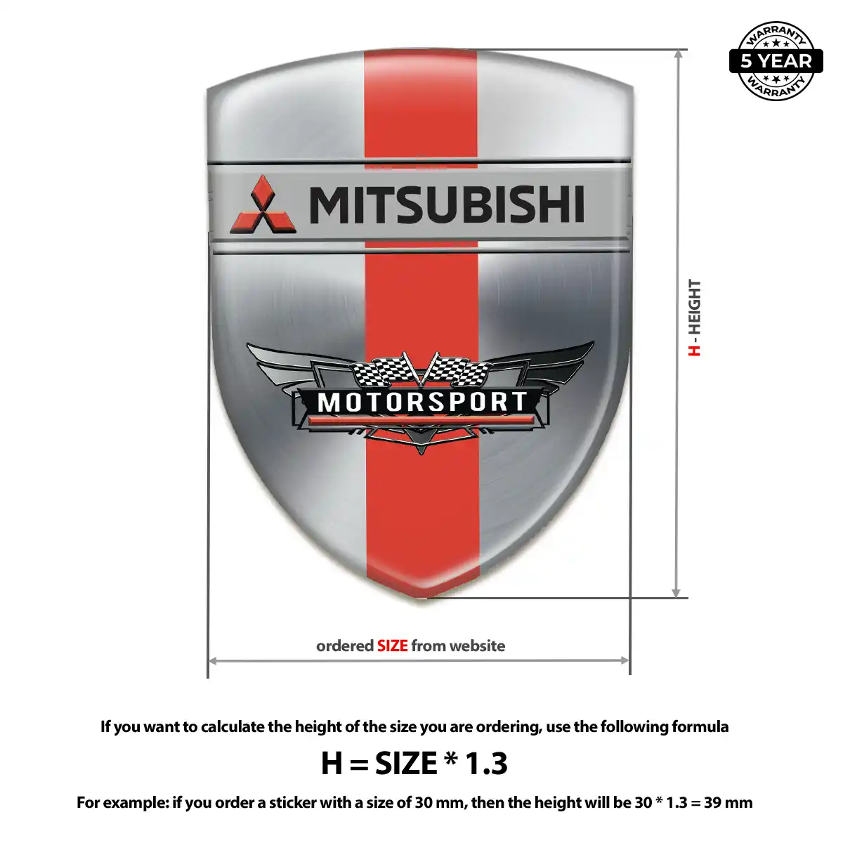 Mitsubishi Silicone Emblem Refined Design