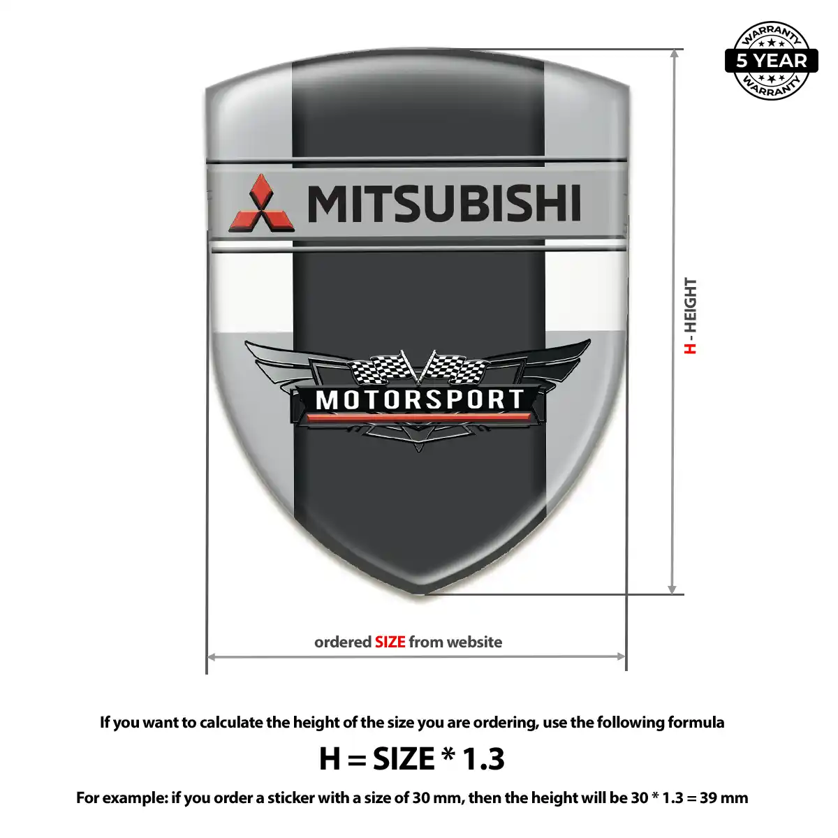 Mitsubishi Silicone Emblem Signature Grade