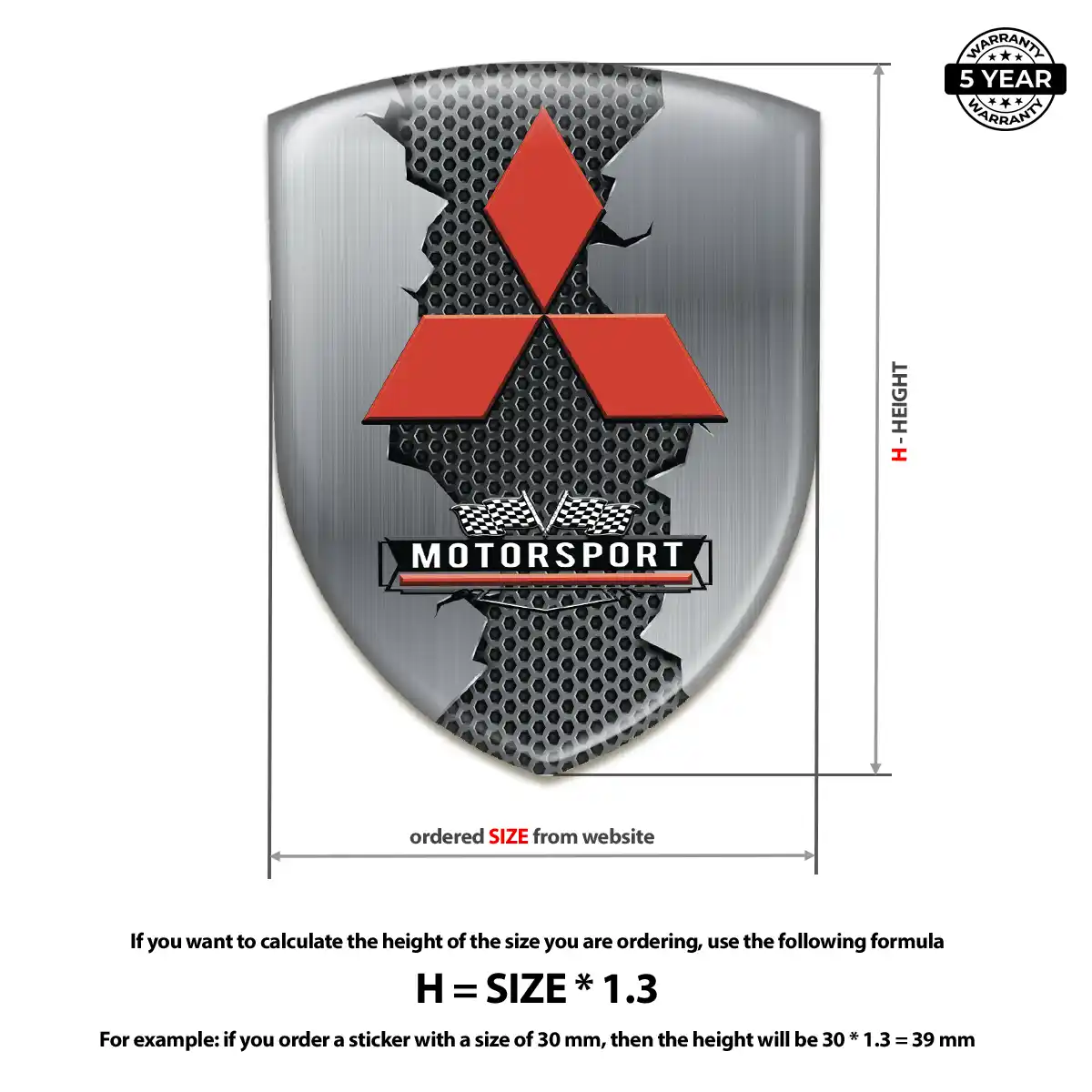 Mitsubishi Silicone Emblem Superior Craft