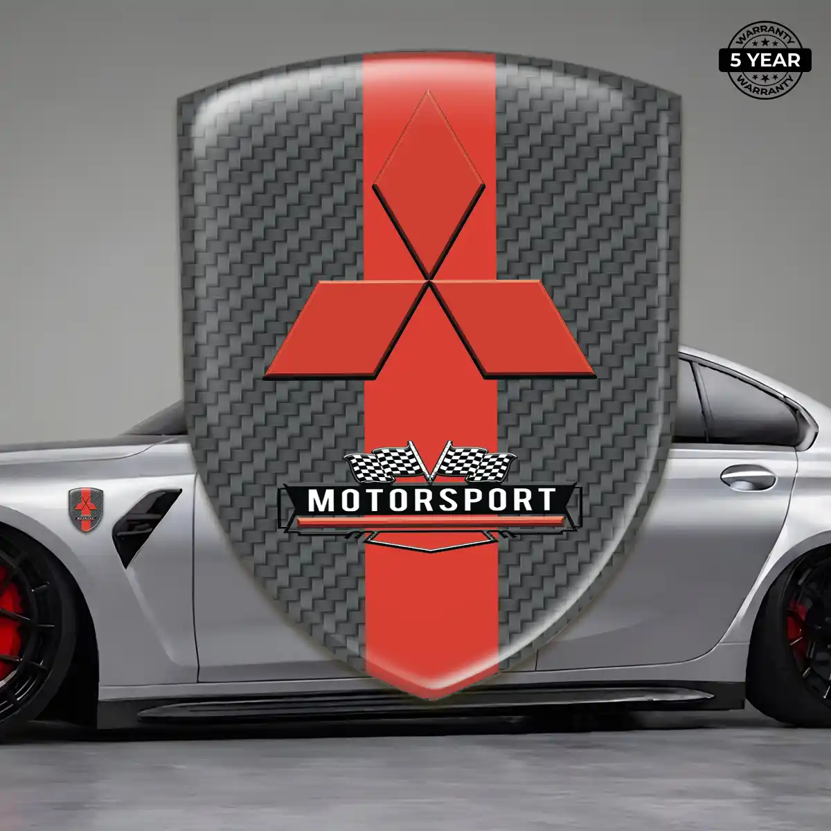 Mitsubishi Silicone Sticker Prestige Line