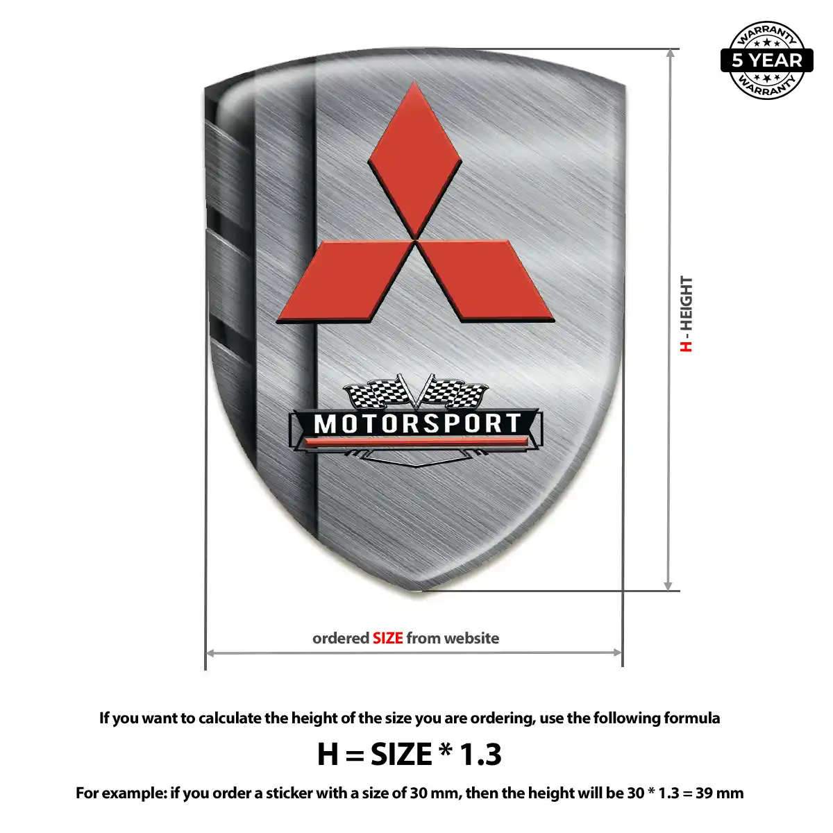 Mitsubishi Silicone Sticker Prime Quality