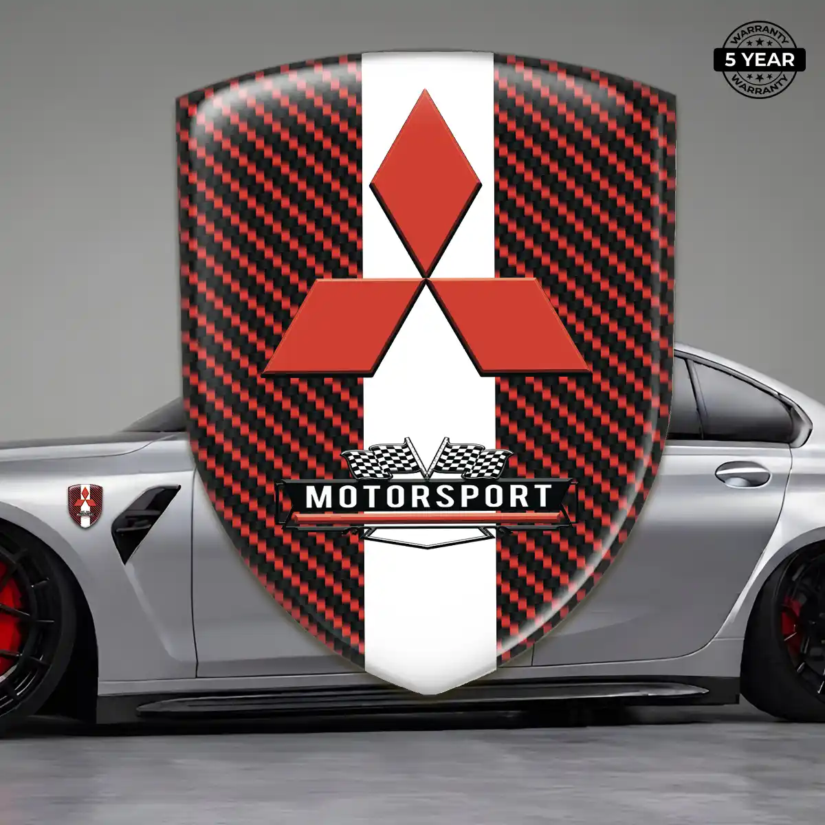 Mitsubishi Silicone Sticker Signature Grade
