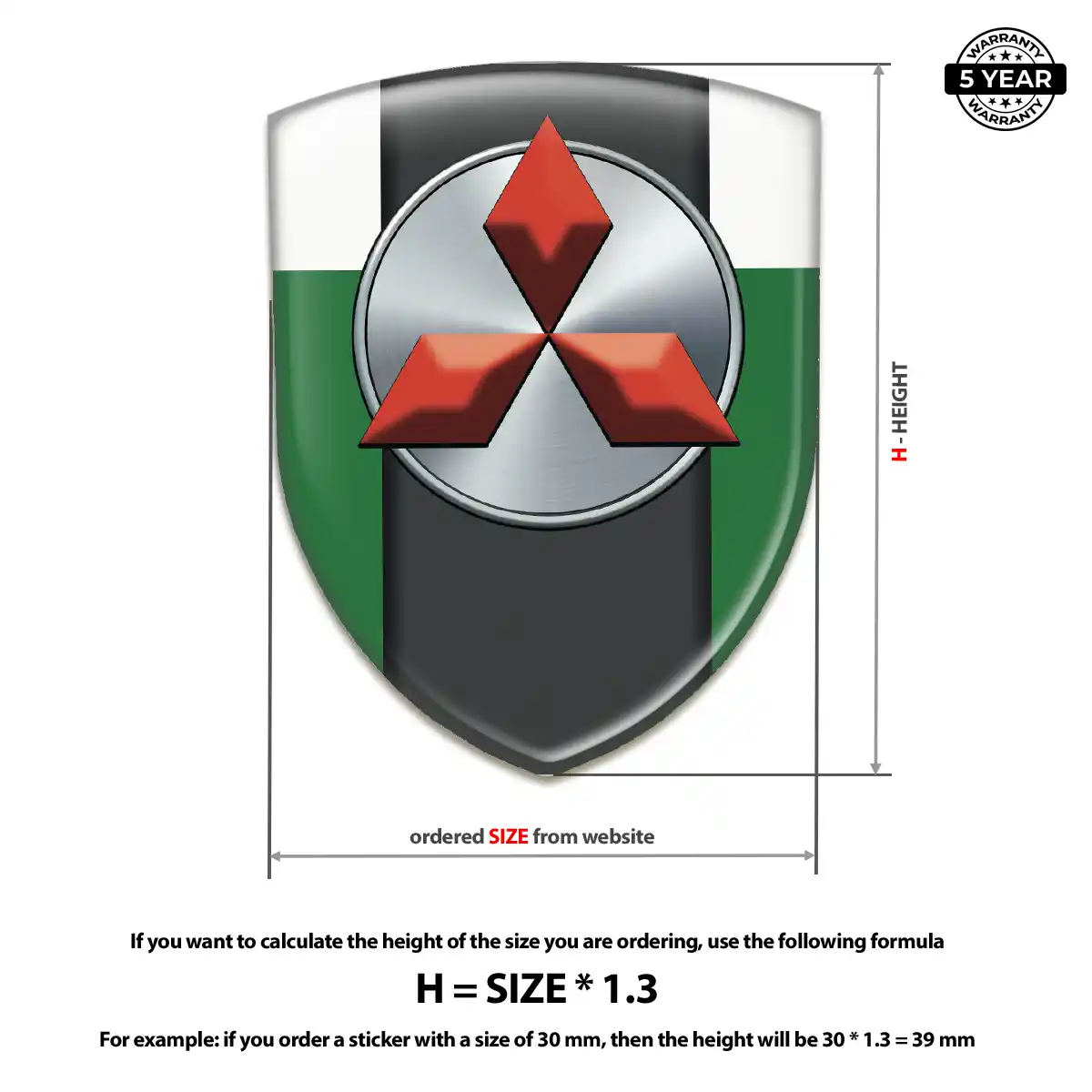 Mitsubishi Sticker Elite Finish