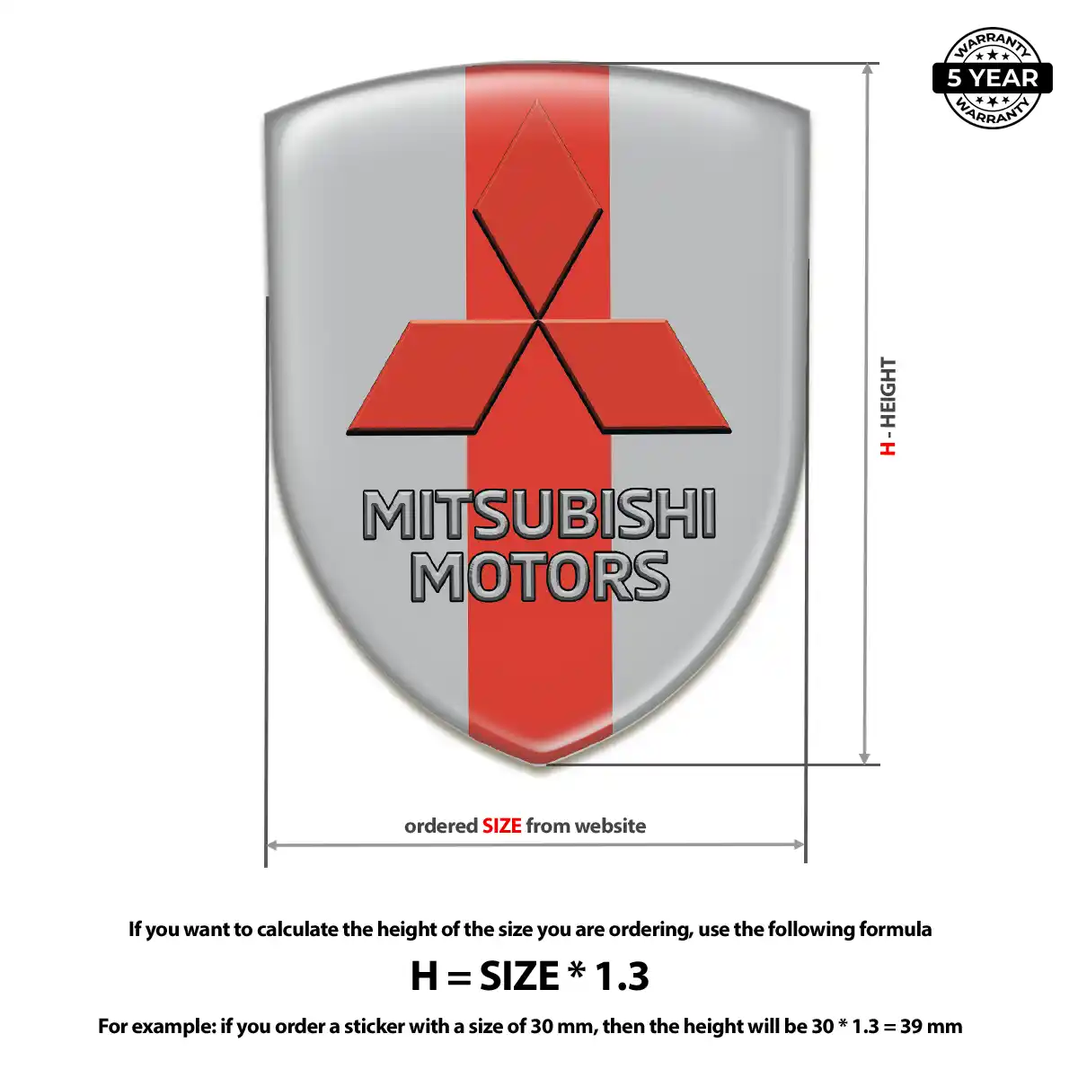 Mitsubishi Sticker Signature Grade