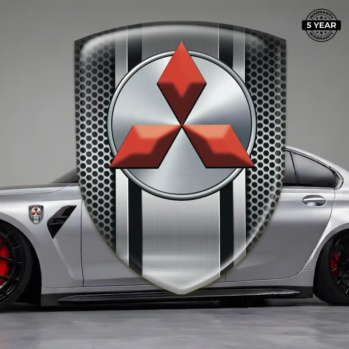 Mitsubishi Vehicle Logo Sticker Elite Finish
