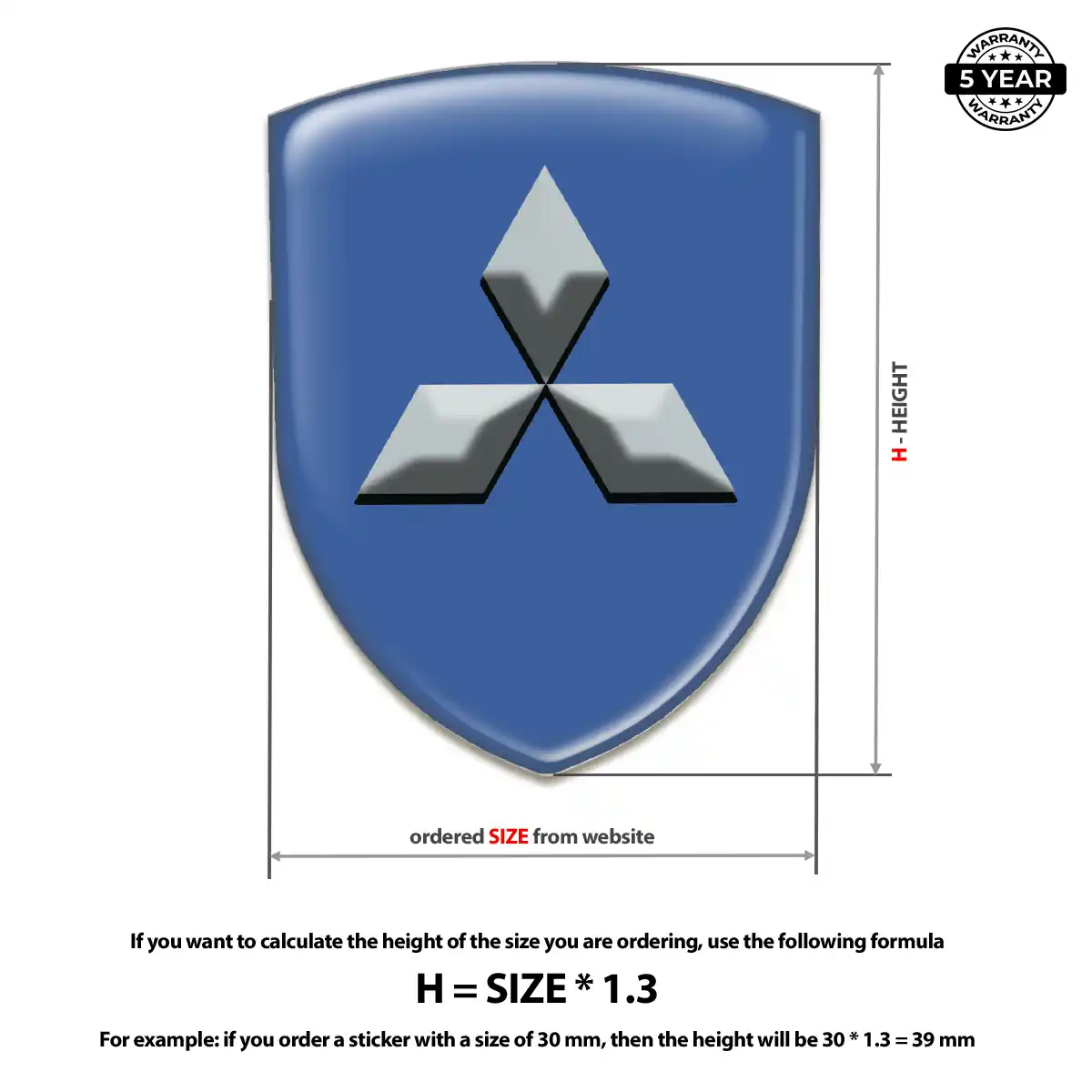 Mitsubishi Vehicle Logo Sticker Exclusive Series