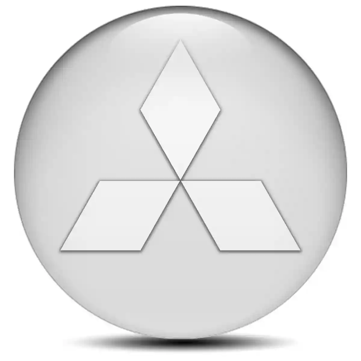 Mitsubishi Wheel Emblem Self-Adhesive Sleek Style