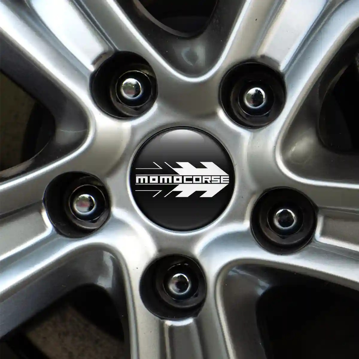 MOMO Logo Emblem Self-Adhesive Refined Design
