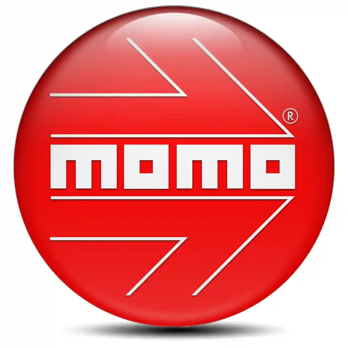 MOMO Logo Silicone Badge Self-Adhesive Refined Design