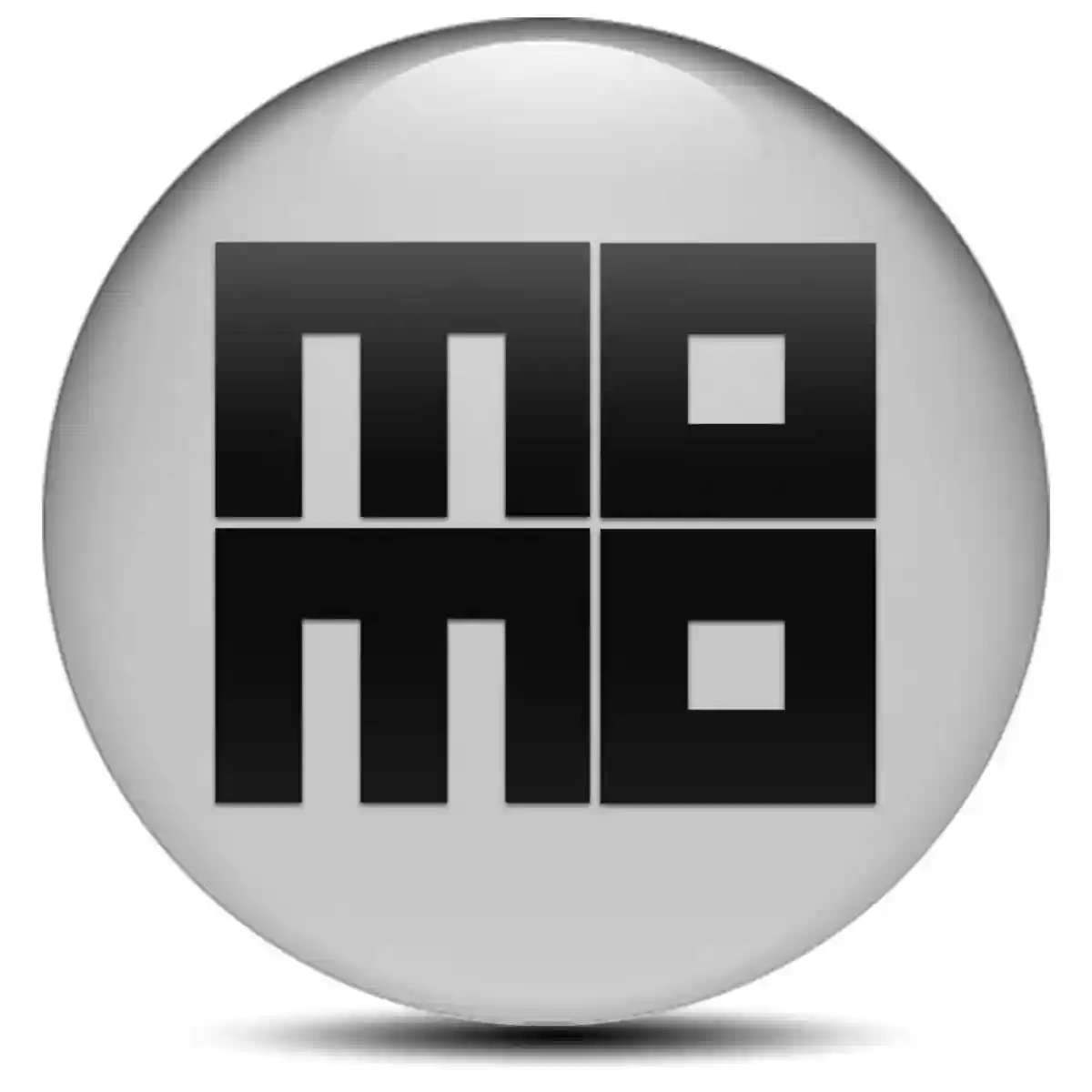 MOMO Logo Silicone Badge Self-Adhesive Sleek Style