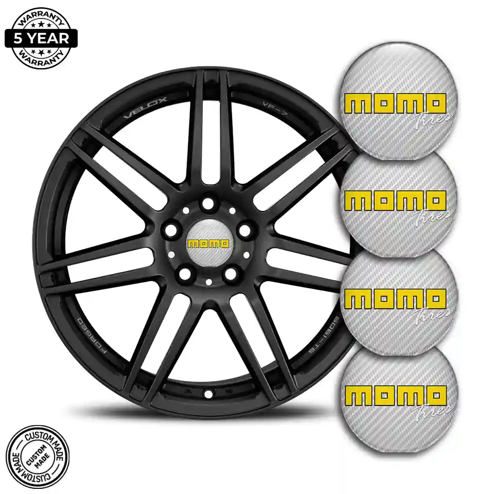 MOMO Logo Silicone Emblem Elite Finish