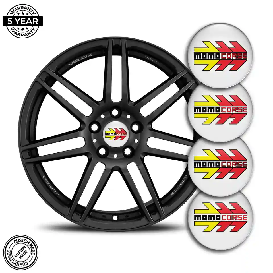 MOMO Logo Silicone Emblem Self-Adhesive Elite Finish