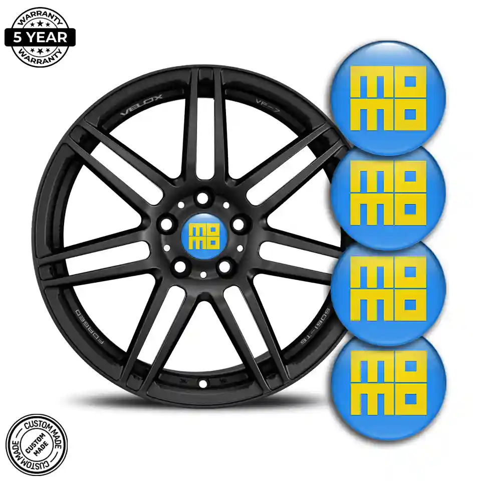 MOMO Logo Silicone Emblem Self-Adhesive Prime Quality