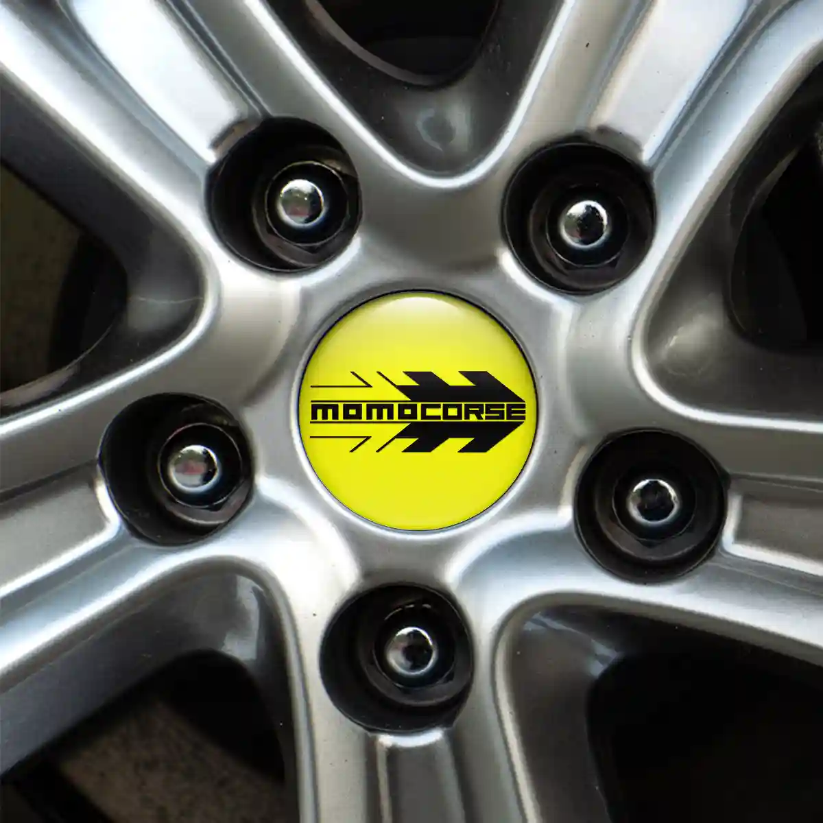 MOMO Logo Silicone Emblem Self-Adhesive Superior Craft