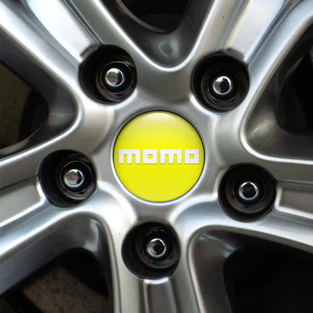 MOMO Logo Silicone Sticker Self-Adhesive Prime Quality