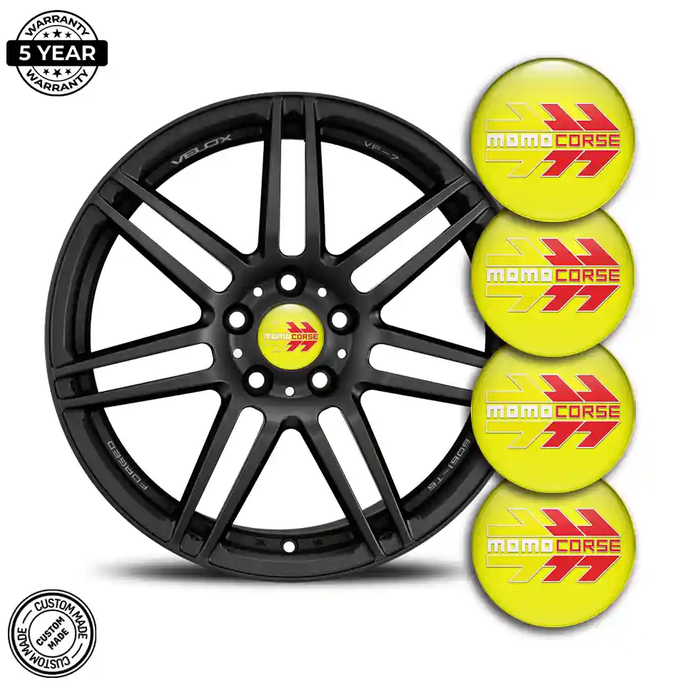 MOMO Logo Silicone Sticker Self-Adhesive Refined Design