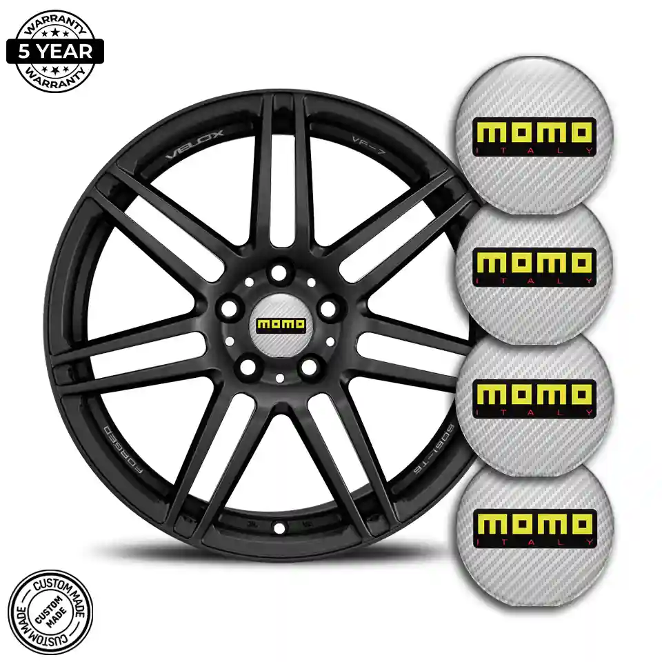 MOMO Logo Silicone Sticker Self-Adhesive Superior Craft
