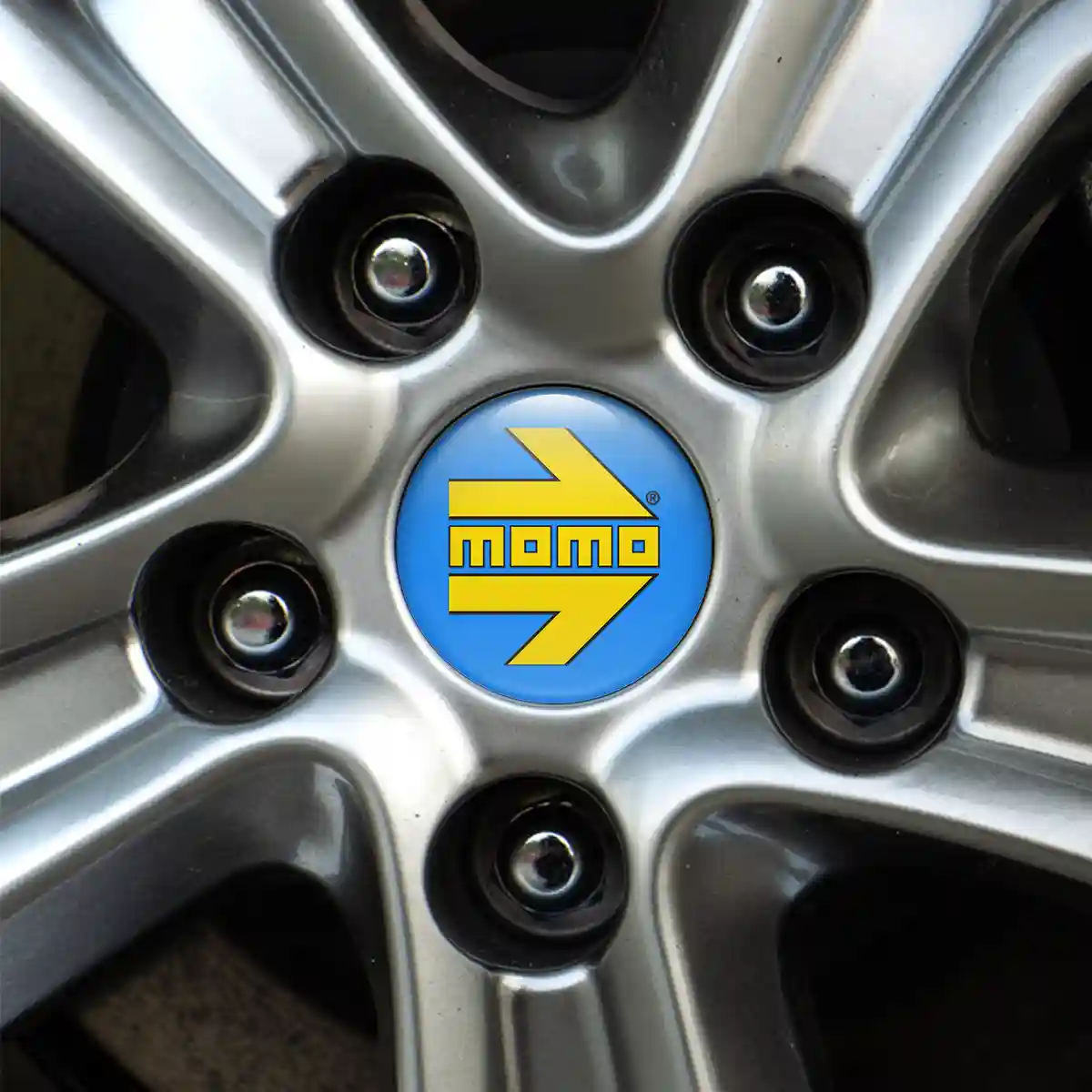 MOMO Logo Silicone Sticker Sleek Style
