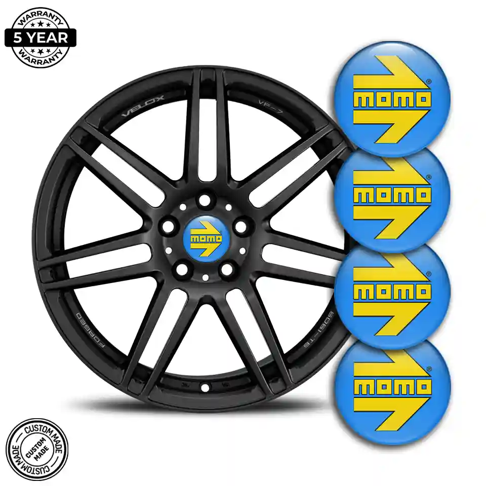 MOMO Logo Silicone Sticker Sleek Style