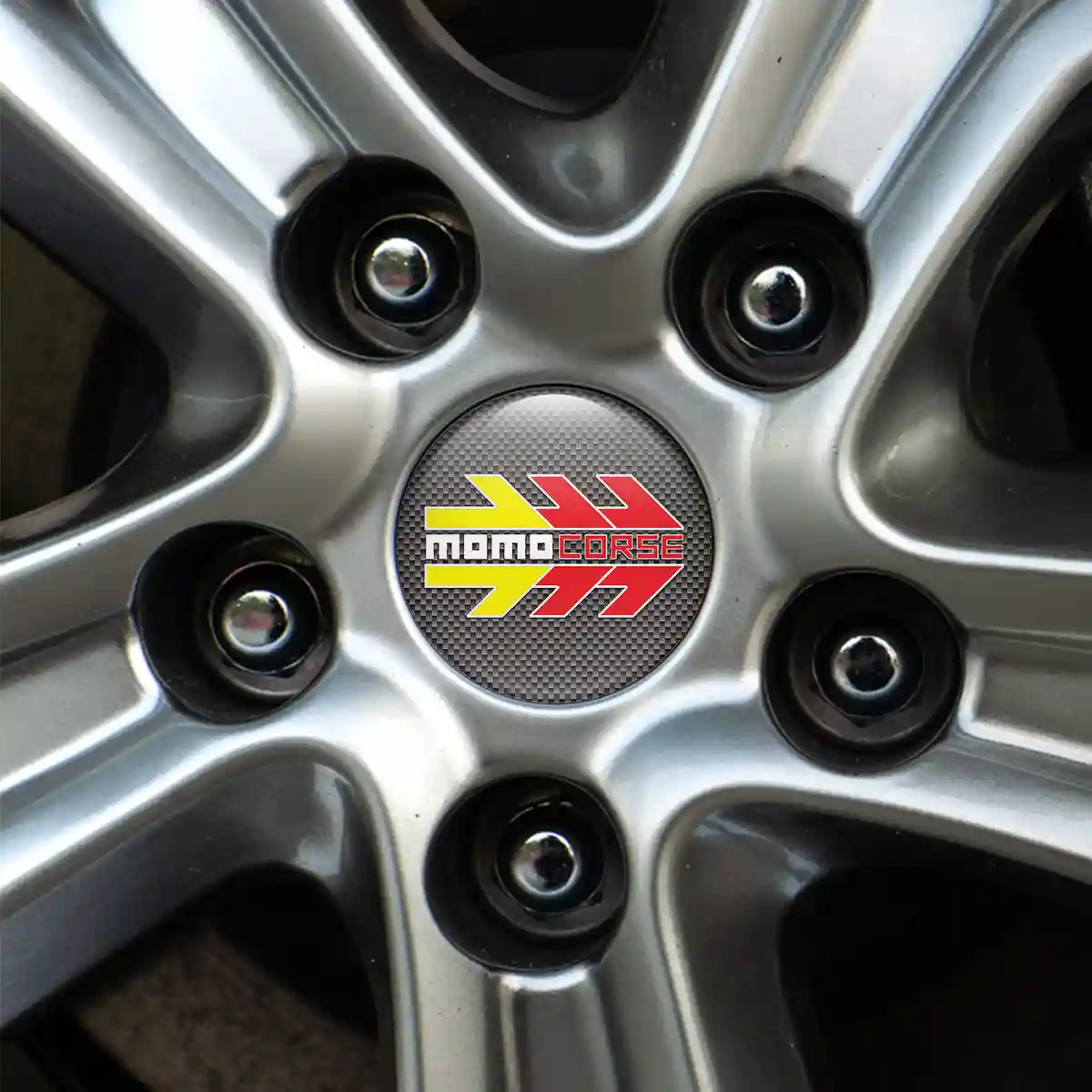 MOMO Wheel Emblem Self-Adhesive Signature Grade